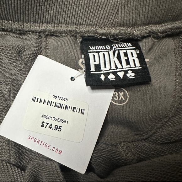 (Brand New) World Series of Poker Grey Joggers - Picture 3 of 7